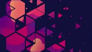 4K FREE Triangle Sunset Looping Motion Graphics Background