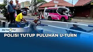 Pastikan Kelancaran Mudik, Polisi di Cirebon Tutup Puluhan U-Turn