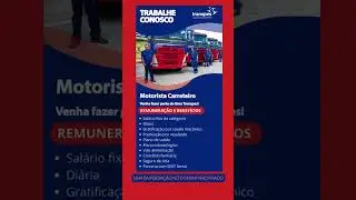 Transpes Contrata Motorista Carreteiro &ndash; Atua&ccedil;&atilde;o Nacional