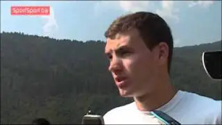 SportSport.ba - Nasmije&scaron;eni Edin Džeko uoči Bjelorusije
