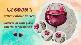 How to Paint a Wine Glass 🍷 🥂 in Watercolor | Easy Still Life
