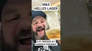 M&S HELLES LAGER REVIEW 🍻 #ytshorts #shorts #viral #german #review #supermarket #beer