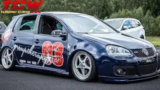 Blue VW Golf MK5 GTI Bagged on OZ Rims Tuning Story by BigB