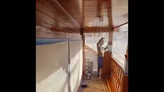 85 ft dhow boat doing full maintenance  Flooring new teakwood, silicon, varnish and fiber work