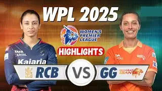 RCB vs GG 2025 Highlights | Wpl today match highlights | rcbw vs ggw highlights of today's match