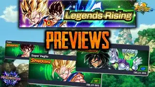 Legends Rising Transforming Vegito + Broly: Cheelai(Assist) Character Previews - Dragon Ball Legends