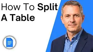 How To Split A Table In Google Docs