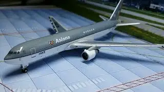 Обзор модели Boeing 767-300 (Asiana) в масштабе 1/500 от Sky500.