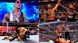 WWE Bad Blood 2024 Results- The Rock Returns, Jimmy & Roman Reunited, Punk Wins Hell In A Cell 🔥🔥