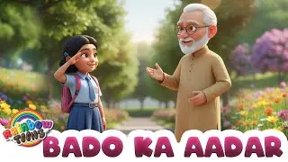 BADO KA AADAR | Hindi Poem for Kids | Rainbow Toons | Hindi Nursery Rhymes | Bachpan Ki Story
