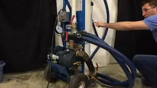 Flushing a Ground Loop with a Geo-Flo Flush Cart - Pressurized Flow Center