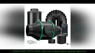2025 Mars Hydro 4'' 6'' Smart Ifresh Inline Fan Ducting Ventilation Kits with Carbon Filter for Grow