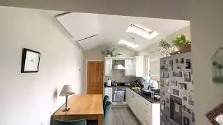 Infrared heating installation in Kitchen
