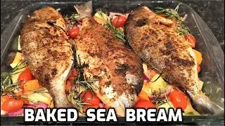 Bake Sea Bream Like a Michelin Chef |The Best Baked Sea Bream & Vegetables | Homemade Food By Tania