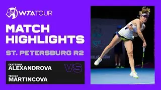 Ekaterina Alexandrova vs. Tereza Martincova | 2021 St. Petersburg Round 2 | WTA Match Highlights
