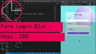 Tutorial Form Login Blur