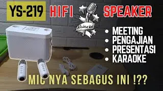 Mini Karaoke HiFi Bluetooth Speaker YS-219 // dengan 2 buah wireless microphone, Virall !