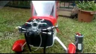 Seagull Decathlon 120 with a Saito FA-100T Twin