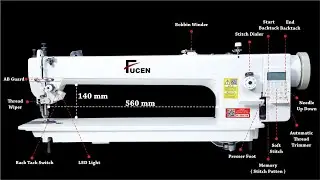 FC-0356-D4: Computerized Direct Drive Long Arm Top & Bottom Feed Heavy Duty Sewing Machine