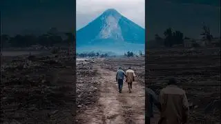 На видео, снятом дроном над вулканом, запечатлено нечто живое внутри.