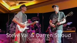 Steve Vai & Darren Stroud - guitar jam live
