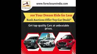 Bank auctions are a great way to get amazing deals on top-quality cars. #foreclosureauctions