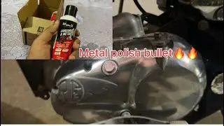Bullet engine polish buffing at home🔥🔥(chamak gya engine)#bulletlover #viralvideo
