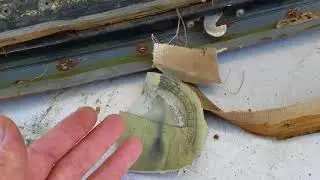 vw bug rag top 100% original apart what it looks like