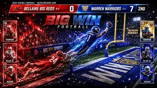 Week 1 Big Win Football Bellaire Big Reds at Warren Warriors 