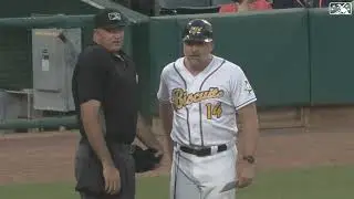 Blue Wahoos turn strange double play