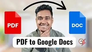 How to Transfer PDF file to Google Docs (Easy method)