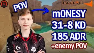 m0NESY POV with Voice ON🎤 | Solo carry VS 4,000elo | CS2 Pro Gameplay (Anubis)