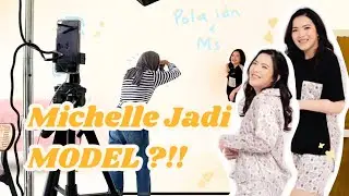 MICHELLE JADI MODEL??! 😱 A day in my life photoshoot baju collaboration Pola.idn x Ms 😍