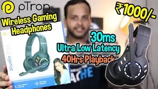Rs.1000 Me Best Wireless Gaming Headphone (2022) | pTron Studio Pixel Wireless Headphone Full Review