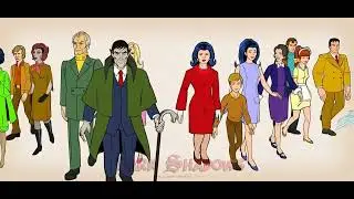 Dark Shadows Animated Season One Cast. Art by Eric Marshall/Terror at Collinwood 