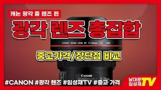 캐논 광각 렌즈 중고시세와 장단점 비교 총집합 | canon ef ef-s ef-m rf wide lens