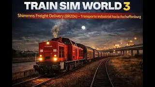 Train Sim World 3 &ndash; Shimmns Freight Delivery (BR204) &ndash; Transporte industrial hacia Aschaffenburg