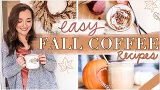 *NEW* FALL COFFEE RECIPES 2020 🍁 Easy + Healthy Dupes for your favorite drinks! VEGAN RECIPE OPTIONS