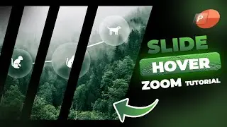 ✨ PowerPoint HOVER ZOOM Tutorial ✨ + Free Slides 🔥