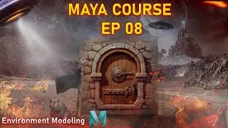How to create an ENVIRONMENT in MAYA _ Maya free full course EP 08 _ Maya modeling tutorial