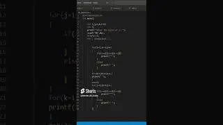 👍👍Fantastic Hollow Pattern In C Language #coding #youtubeshorts  #shorts