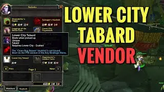 Lower City Tabard Vendor Location (WoW TBC)