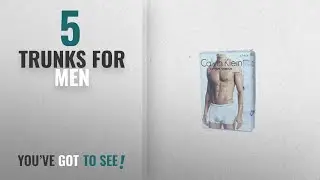 Top 10 Trunks For Men [2018]: Calvin Klein Underwear Men's Pack Of 3 Trunk Shorts