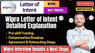🔥 Wipro LOI & Interview Results Out! Next Steps After Selection | Wipro Hiring Process Explained