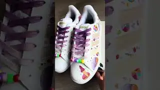 Hand-painted Custom Sneakers/ Ice creams & Lollipops  #customsneakers #shoes #sneakers #customfreak