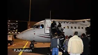 FLYING THE JUMBOLINO TO LONDON CITY! - Tripreport! KLM/CityJet Avro RJ-85 AMS-LCY