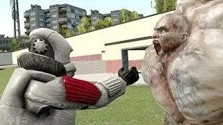 Combine Elite Soldiers vs L4D Tank Nextbots in Garry’s Mod