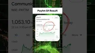 Paytm Q1 Result 🛑 Share latest news