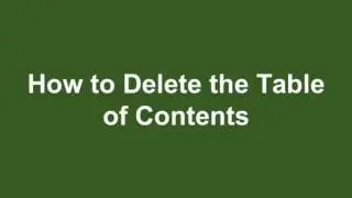 Microsoft Word 2016 Tutorial 25 Table of Contents
