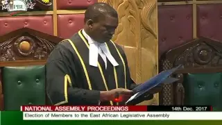 NATIONAL ASSEMBLY PROCEEDINGS 14TH DEC. 2017 AFTERNOON SITTING